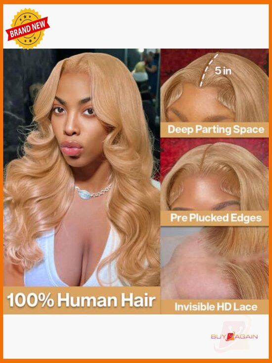 Body Wave Wig 5x5 HD Lace Closure Glueless Pre Plucked Wear  display picture 3